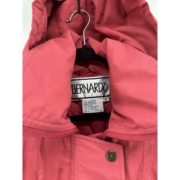 BERNARDO Vintage Women's Pink Hooded Puffer Parka Jacket (Size S) New W Tag $149 - Picture 4 of 11